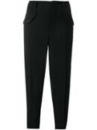 Nº21 Cropped Cargo Trousers - Black