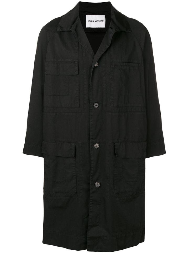 Henrik Vibskov East Mid-length Coat - Black