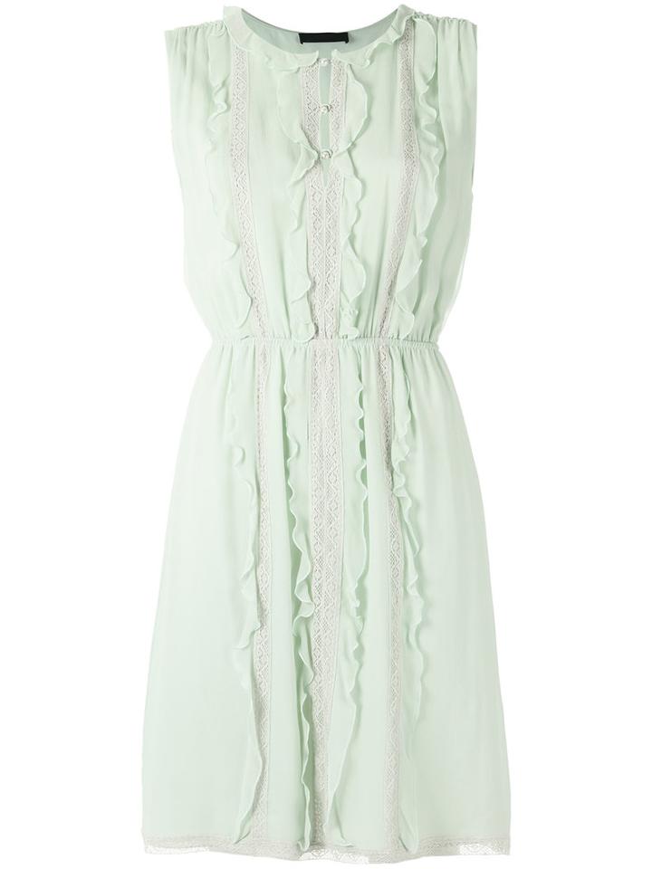Talie Nk Silk Dress, Women's, Size: 40, Green, Silk