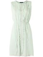 Talie Nk Silk Dress, Women's, Size: 40, Green, Silk
