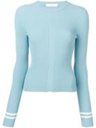 Ssheena Long-sleeve Fitted Sweater - Blue