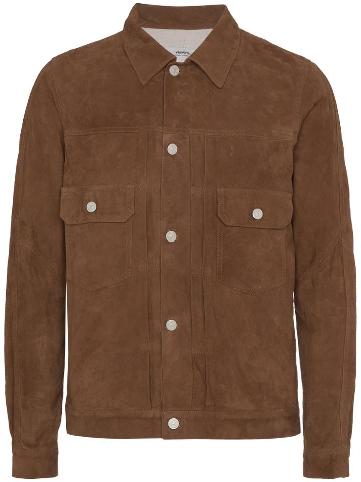 Visvim 101 Suede Jacket - Brown