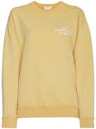 Frame Denim Vintage Logo Print Cotton Sweatshirt - Yellow & Orange