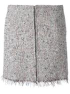 Theory - Zipped Tweed Skirt - Women - Cotton/acrylic/polyester/rayon - 0, Cotton/acrylic/polyester/rayon