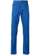 Isaia - Classic Chinos - Men - Cotton/spandex/elastane - 56, Blue, Cotton/spandex/elastane