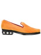 Toga Pulla Studded Heel Loafers - Yellow & Orange