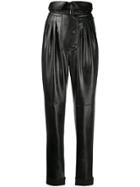 Maison Margiela Folded High Waist Trousers - Black