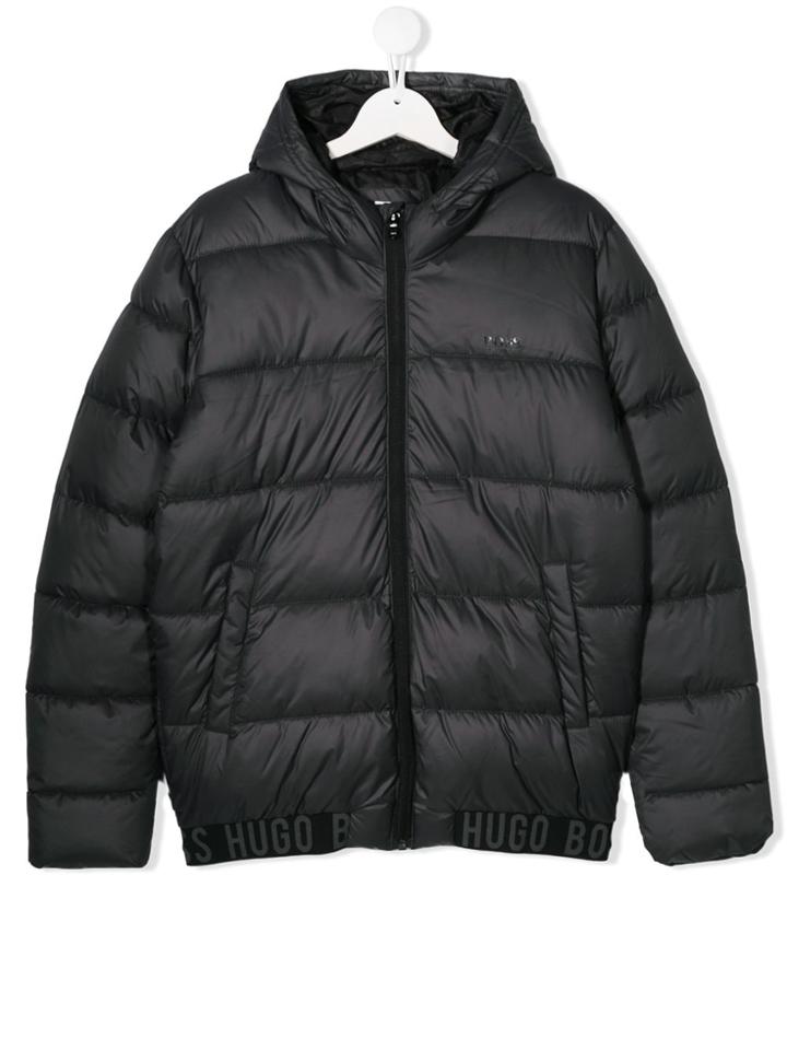 Boss Kids Teen Padded Shell Jacket - Grey