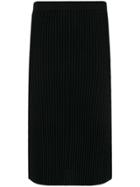Victoria Victoria Beckham Rib Knit Pencil Skirt - Black