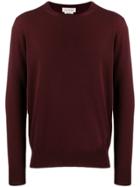 Alexander Mcqueen Cashmere And Wool Blend Sweater - Red