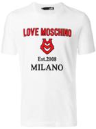 Love Moschino Applique Logo T-shirt - White