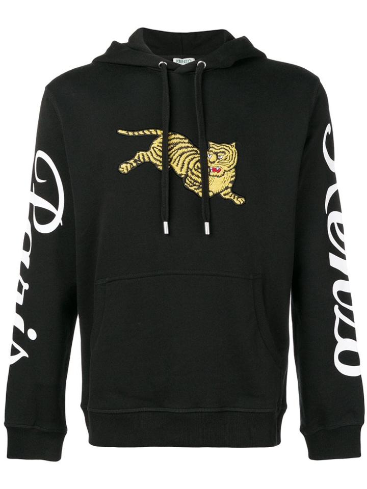 Kenzo Jumping Tiger Hoodie - Black