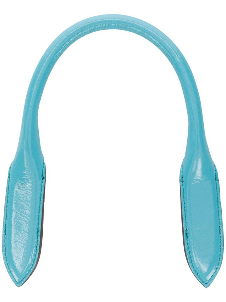 Anya Hindmarch Build A Bag Tubular Handle In Aquamarine Naplak - Blue
