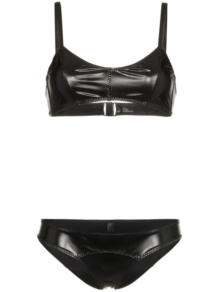Lisa Marie Fernandez Ganavieve Pvc Bikini - Black
