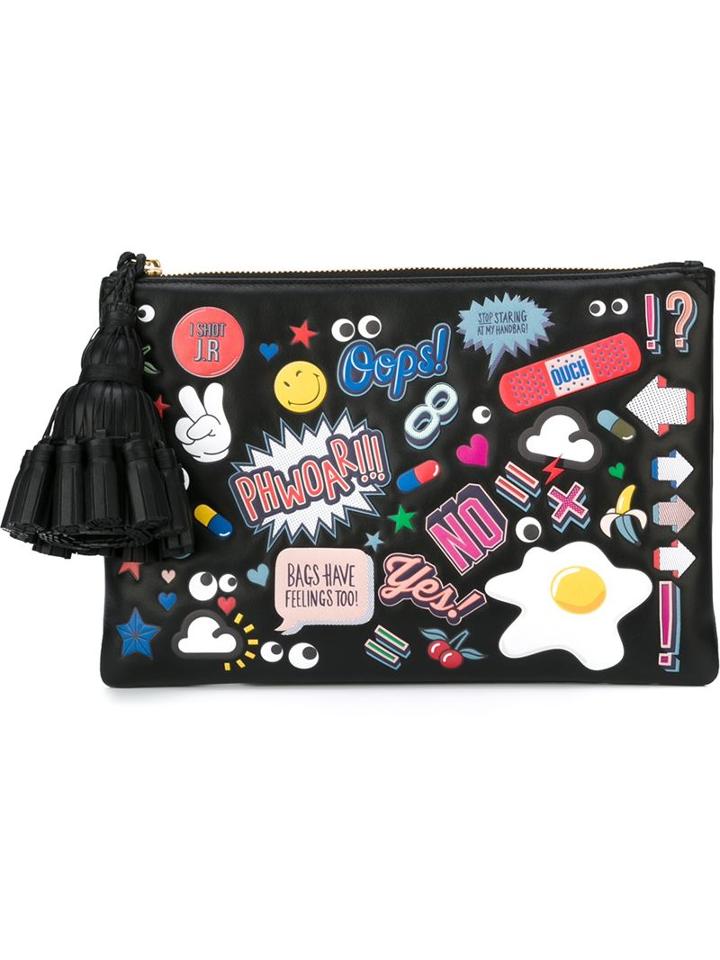 Anya Hindmarch 'all Over Stickers Georgiana' Clutch
