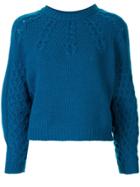 Sea Cable Knit Jumper - Blue