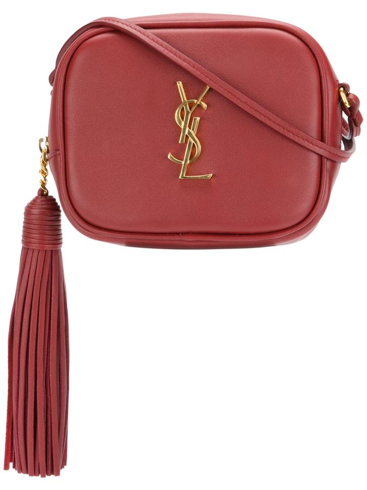 Saint Laurent Monogram Blogger Crossbody Bag - Pink & Purple