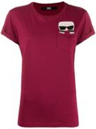 Karl Lagerfeld K/ikonik Pocket T-shirt - Red
