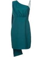 Likely Asymmetric Empire Line Dress - Green