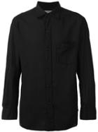 Yohji Yamamoto Plain Shirt, Men's, Size: 40, Black, Cotton