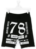 Philipp Plein Kids - Multi-print Shorts - Kids - Cotton - 16 Yrs, Black