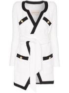 Alexandre Vauthier Belted Cotton Blazer Dress - White