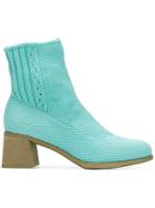 Camper Knitted Ankle Boots - Blue