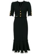 Dolce & Gabbana Leopard Charm Dress - Black