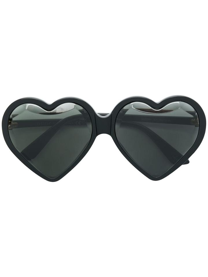 Gucci Eyewear Heart-shaped Sunglasses - Black