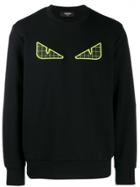 Fendi Bag Bugs Knitted Sweatshirt - Black