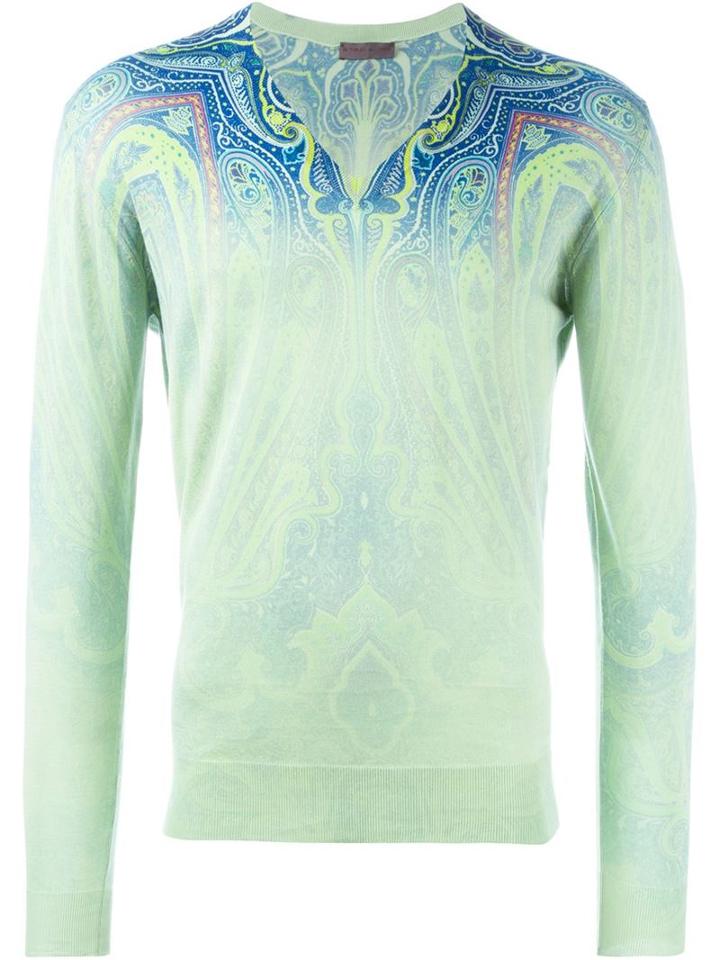 Etro Paisley Print Ombre Sweater