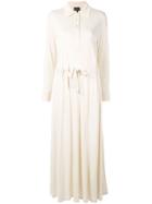 Giorgio Armani Drawstring Waist Dress - White