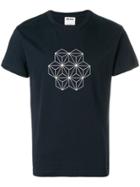 Jijibaba Geometric Print T-shirt - Blue