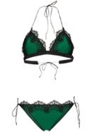 Oseree Travaille Lace Bikini - Green
