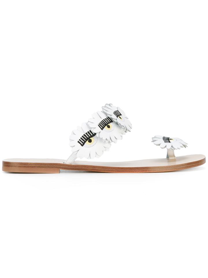 Chiara Ferragni #findmeinwonderland Sandals - White