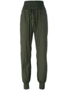 Dkny Tapered Pants, Women's, Size: Medium, Green, Nylon