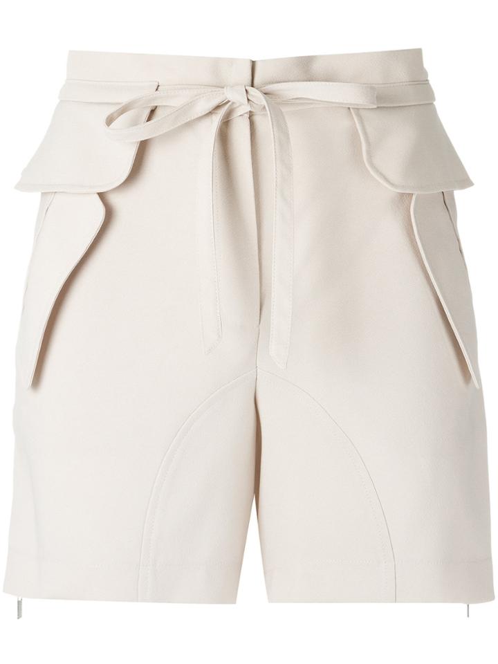 Olympiah Drawstring Shorts - Nude & Neutrals