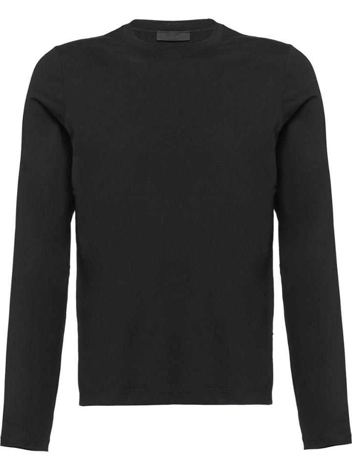Prada Long Sleeved T-shirt - Black