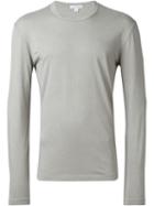 James Perse Long Sleeve T-shirt, Men's, Size: 2, Grey, Cotton