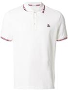 Moncler - Logo Plaque Polo Shirt - Men - Cotton - S, White, Cotton