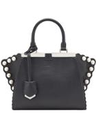 Fendi 3jours Pearl Studded Tote - Black