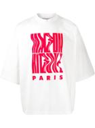 Maison Kitsuné Oversized Logo Printed T-shirt - White