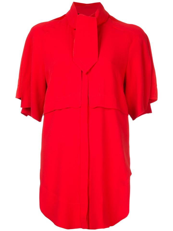 Antonio Berardi Tie Neck Shirt - Red