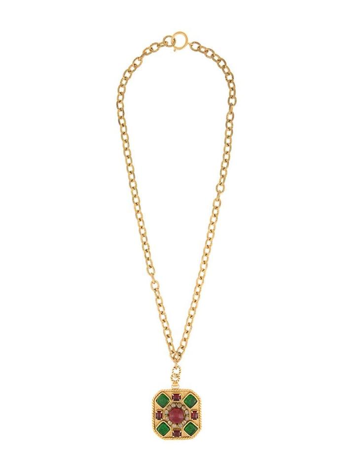 Chanel Pre-owned Chanel Chain Pendant Necklace - Gold