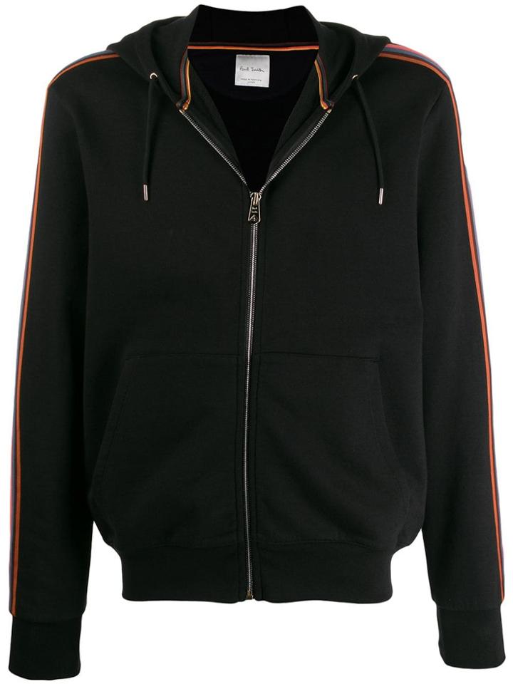 Paul Smith Striped Panel Hoodie - Black