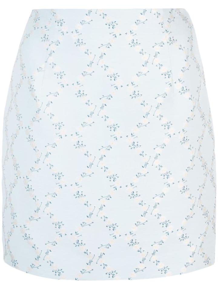 Markarian Floral Print Shirt - Blue