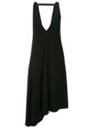 Tibi Asymmetric Hem Dress - Black