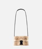 Christopher Kane Mink Devine Shoulder Bag, Women's, Nude/neutrals