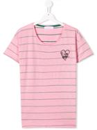 Vingino Teen Striped Logo T-shirt - Pink