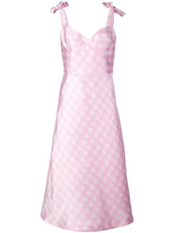 Cynthia Rowley Easton Gingham Check Dress - Pink